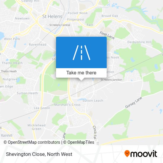 Shevington Close map