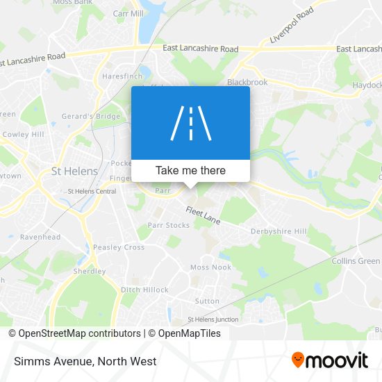 Simms Avenue map