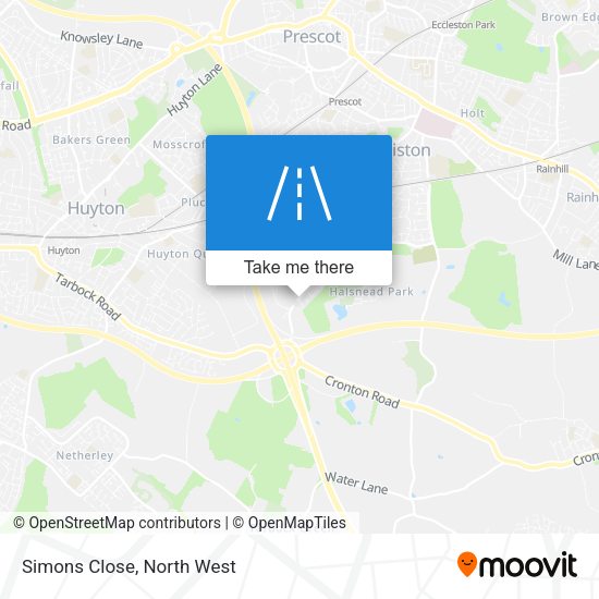 Simons Close map
