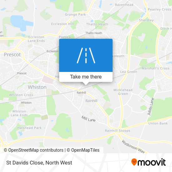 St Davids Close map