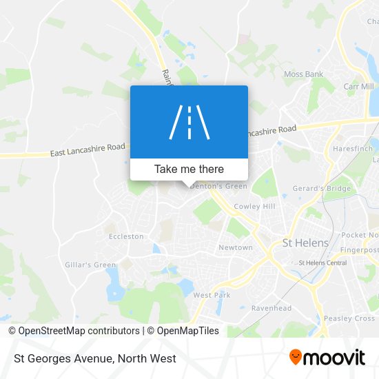 St Georges Avenue map