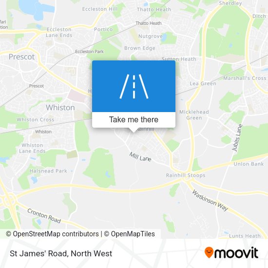 St James' Road map