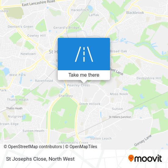 St Josephs Close map