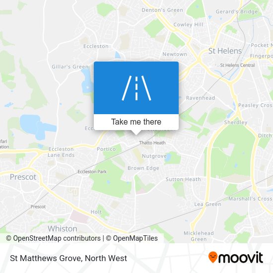 St Matthews Grove map