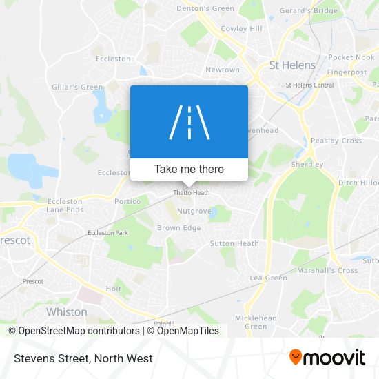 Stevens Street map