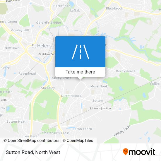 Sutton Road map