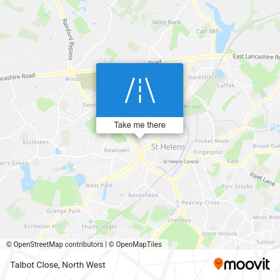 Talbot Close map