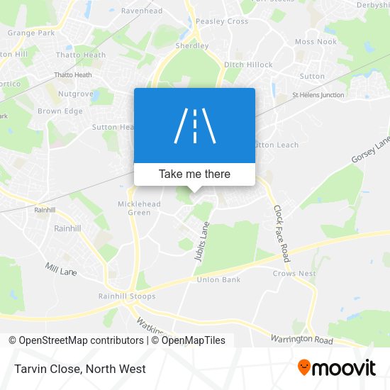 Tarvin Close map
