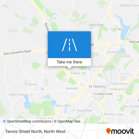 Tennis Street North map
