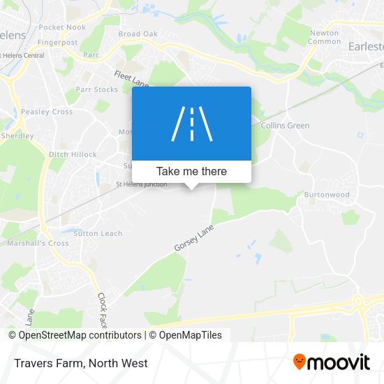 Travers Farm map