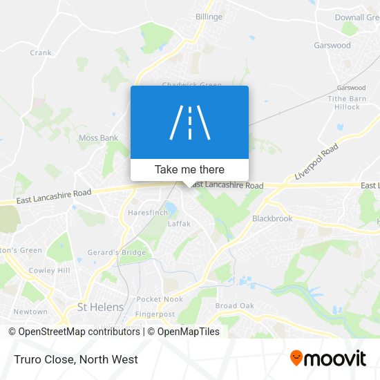 Truro Close map