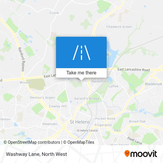Washway Lane map