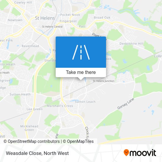 Weasdale Close map