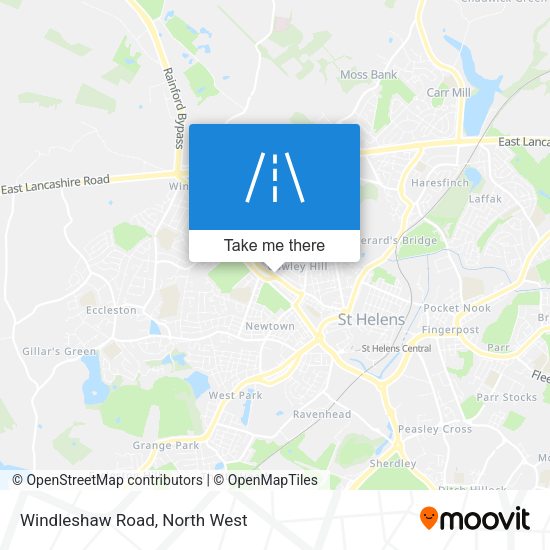Windleshaw Road map