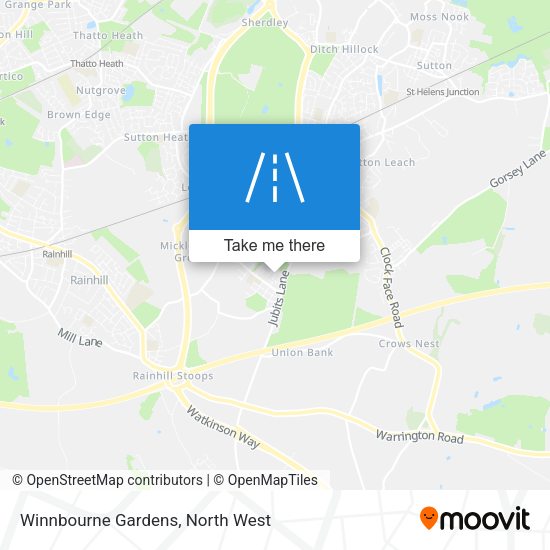 Winnbourne Gardens map