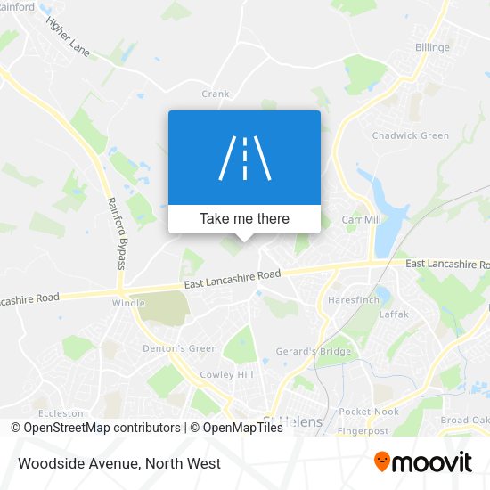 Woodside Avenue map