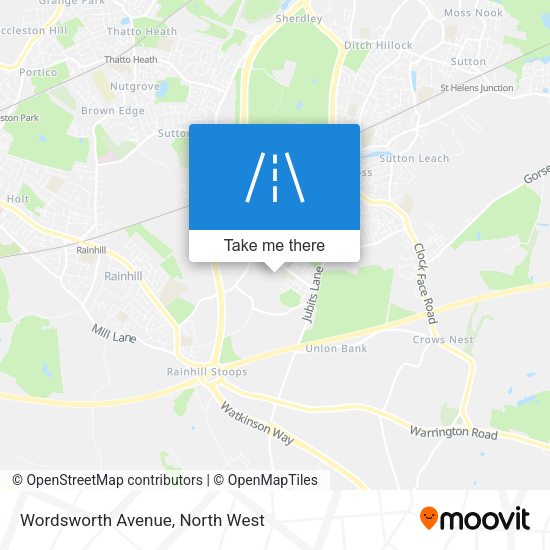 Wordsworth Avenue map