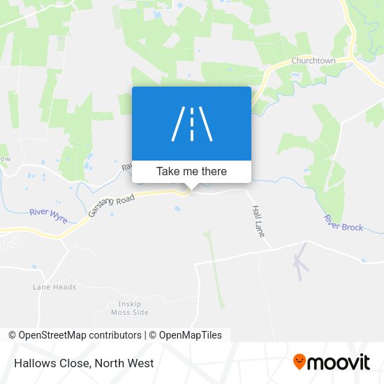 Hallows Close map