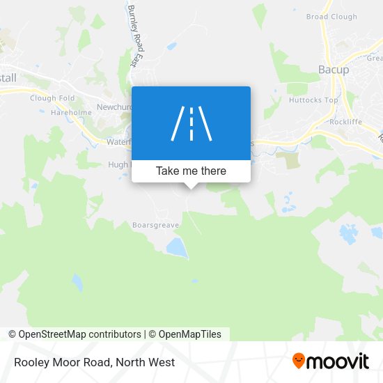 Rooley Moor Road map