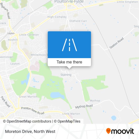 Moreton Drive map
