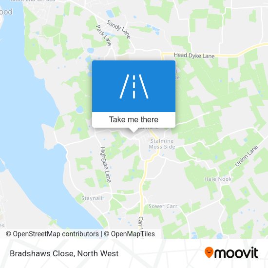 Bradshaws Close map