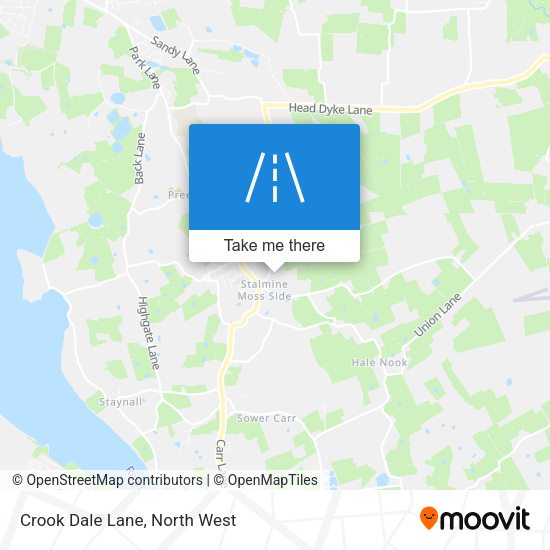 Crook Dale Lane map