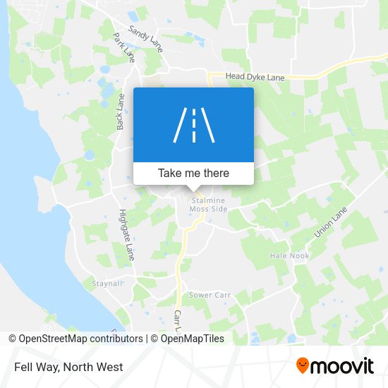 Fell Way map