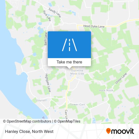 Hanley Close map