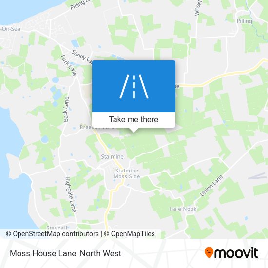 Moss House Lane map
