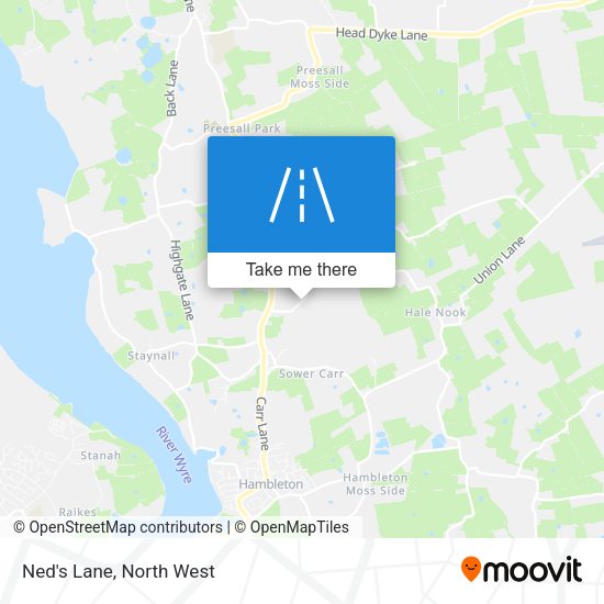 Ned's Lane map