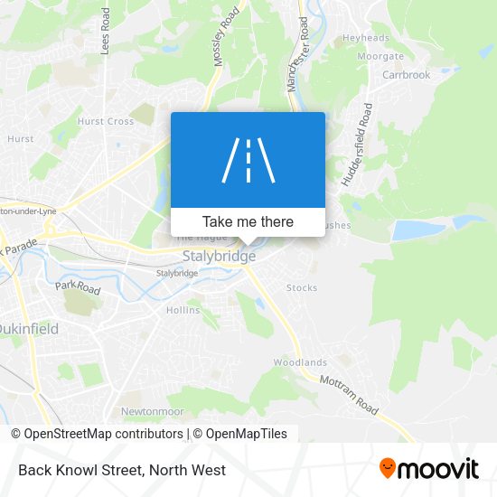 Back Knowl Street map