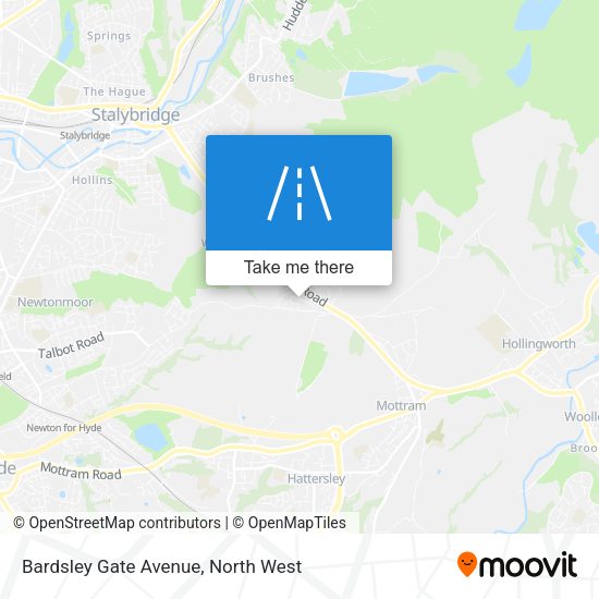 Bardsley Gate Avenue map