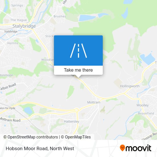 Hobson Moor Road map