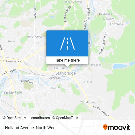 Holland Avenue map