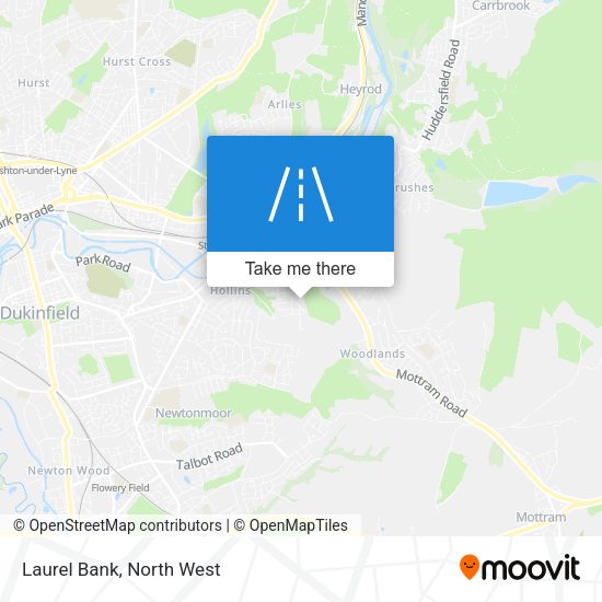 Laurel Bank map