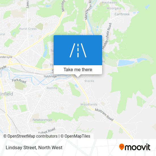 Lindsay Street map