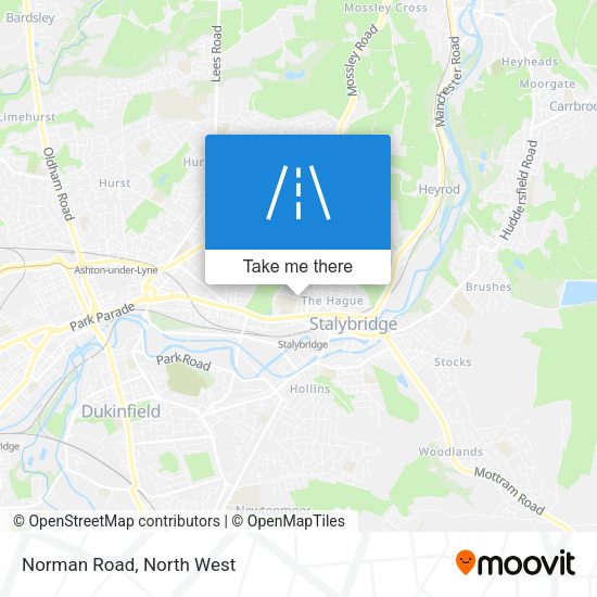 Norman Road map