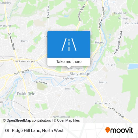 Off Ridge Hill Lane map