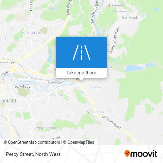 Percy Street map