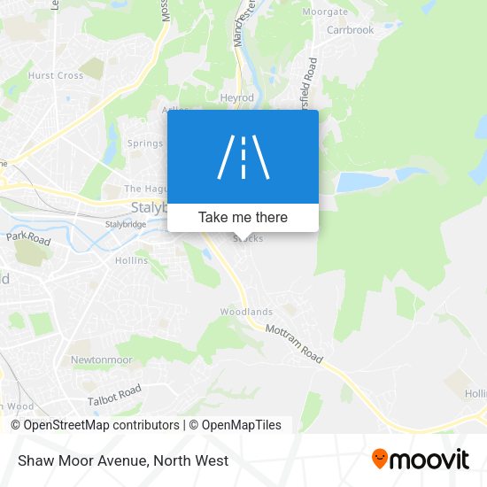 Shaw Moor Avenue map