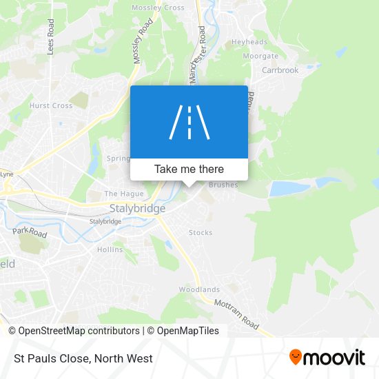 St Pauls Close map