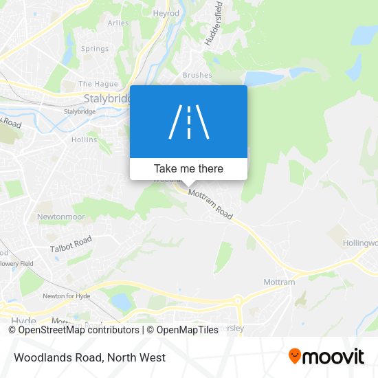 Woodlands Road map