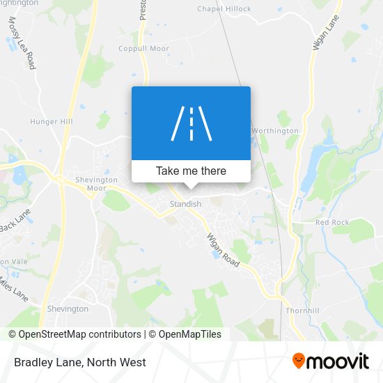 Bradley Lane map