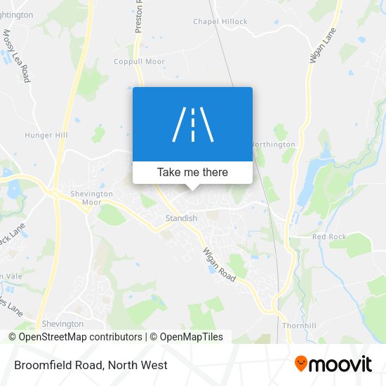 Broomfield Road map