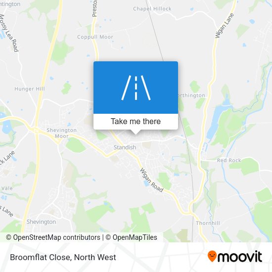 Broomflat Close map