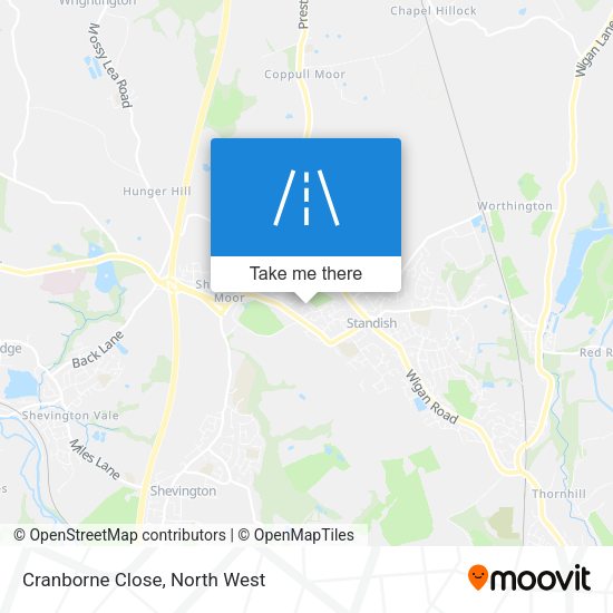 Cranborne Close map
