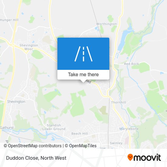 Duddon Close map