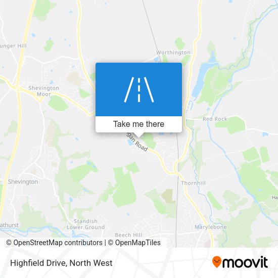 Highfield Drive map
