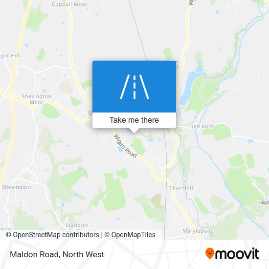 Maldon Road map