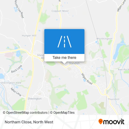Northam Close map
